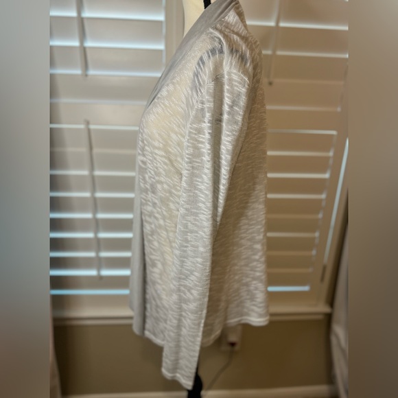 Lungo L’Arno light gray sheer cardigan size M (made in Italy) - Picture 4 of 4